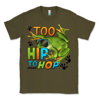 Army Green too hip to hop frog Classic Tee - LillyAllenDesigns