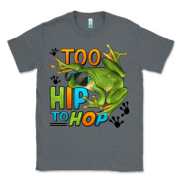 Charcoal Heather too hip to hop frog Classic Tee - LillyAllenDesigns