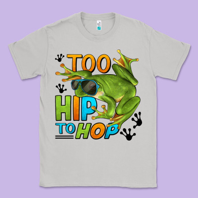 Too Hip To Hop Frog Classic Tee Designed By Lillyallendesigns