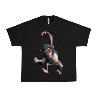 Black baby chimpanzee Urban Heavy Tee - LillyAllenDesigns