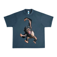Midnight Navy baby chimpanzee Urban Heavy Tee - LillyAllenDesigns