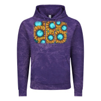 Cloud Purple sunflower gemstone background Vintage Hoodie - JahusDesignShop