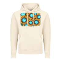Vintage Artic sunflower gemstone background Vintage Hoodie - JahusDesignShop