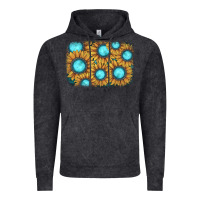 Vintage Black sunflower gemstone background Vintage Hoodie - JahusDesignShop
