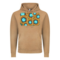 Vintage Camel sunflower gemstone background Vintage Hoodie - JahusDesignShop
