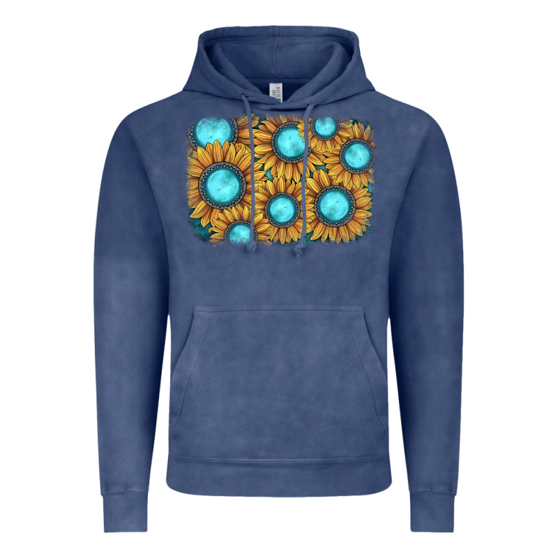 Sunflower Gemstone Background Vintage Hoodie by JahusDesignShop | Teevron