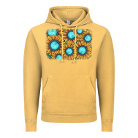 Vintage Mustard sunflower gemstone background Vintage Hoodie - JahusDesignShop