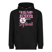 Black This Girl Jesus And Softball Heavyweight Hoodie - Bettercallsaul