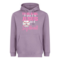 Lavender This Girl Jesus And Softball Heavyweight Hoodie - Bettercallsaul