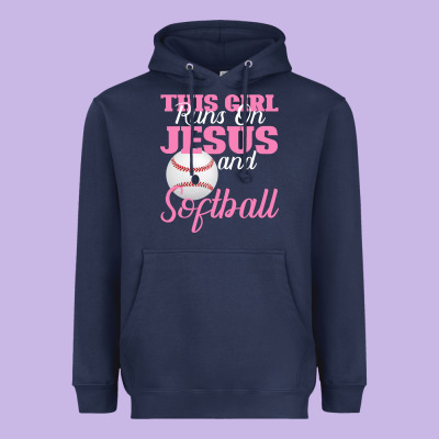 This Girl Jesus And Softball Heavyweight Hoodie Designed By Bettercallsaul