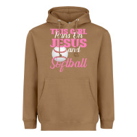 Toasted Coconut This Girl Jesus And Softball Heavyweight Hoodie - Bettercallsaul
