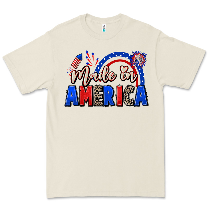 Made In America 4th Of July Premium Tee by CowGirlArtShop | Teevron