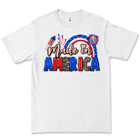 White Made in America 4th of july Premium Tee - CowGirlArtShop