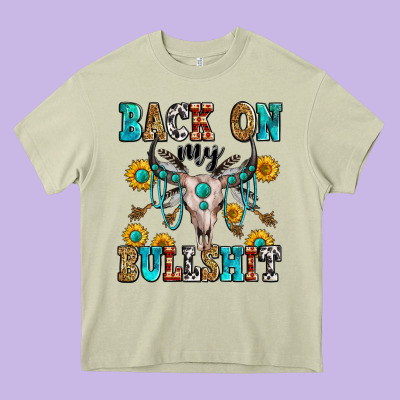 Back On My Bullshit Heavy Core Tee Designed By Zillion Design Studio