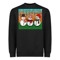 Black christmas snovman Heavyweight Sweatshirt - BarkalooDesign