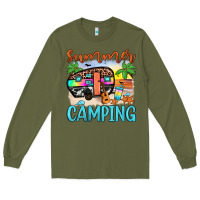 Army Green summer camping Long Sleeve Tee - JahusDesignShop