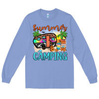 Colony Blue summer camping Long Sleeve Tee - JahusDesignShop