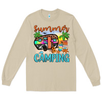 Mushroom summer camping Long Sleeve Tee - JahusDesignShop
