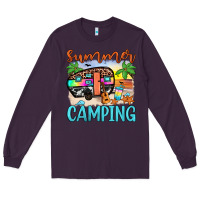 Plum summer camping Long Sleeve Tee - JahusDesignShop