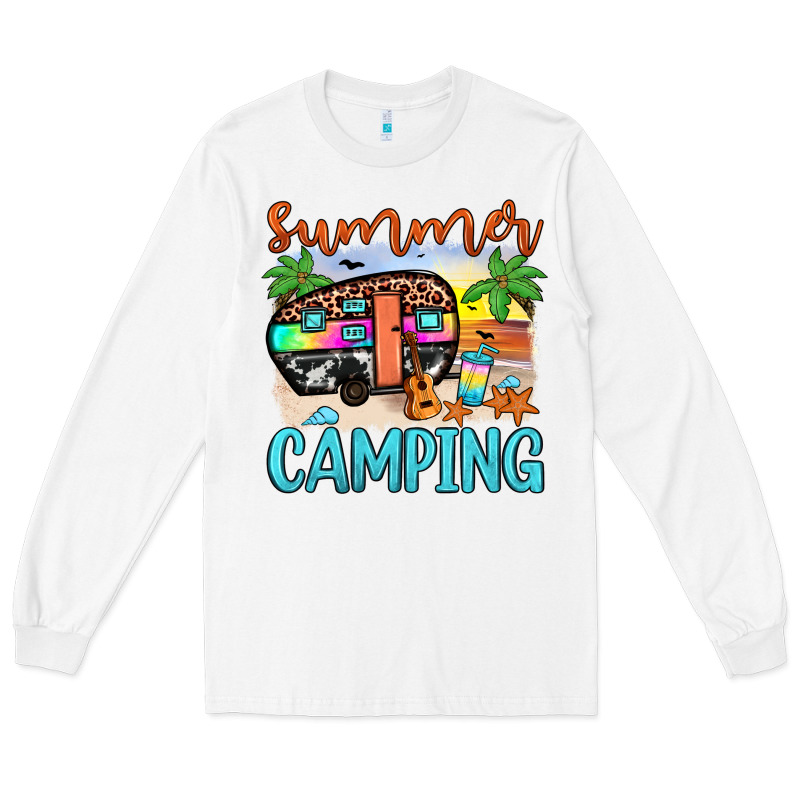 Summer Camping Long Sleeve Tee by JahusDesignShop | Teevron