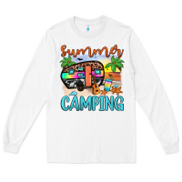 White summer camping Long Sleeve Tee - JahusDesignShop