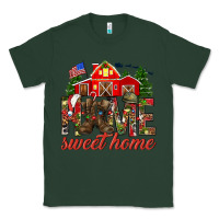 Sports Green Army Christmas home sweet home Classic Tee - NancyCooperArtShop