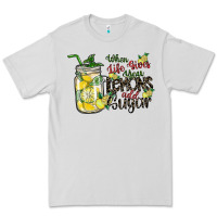 Dove Grey when life gives you lemons add sugar Premium Tee - SublimationCraftShop