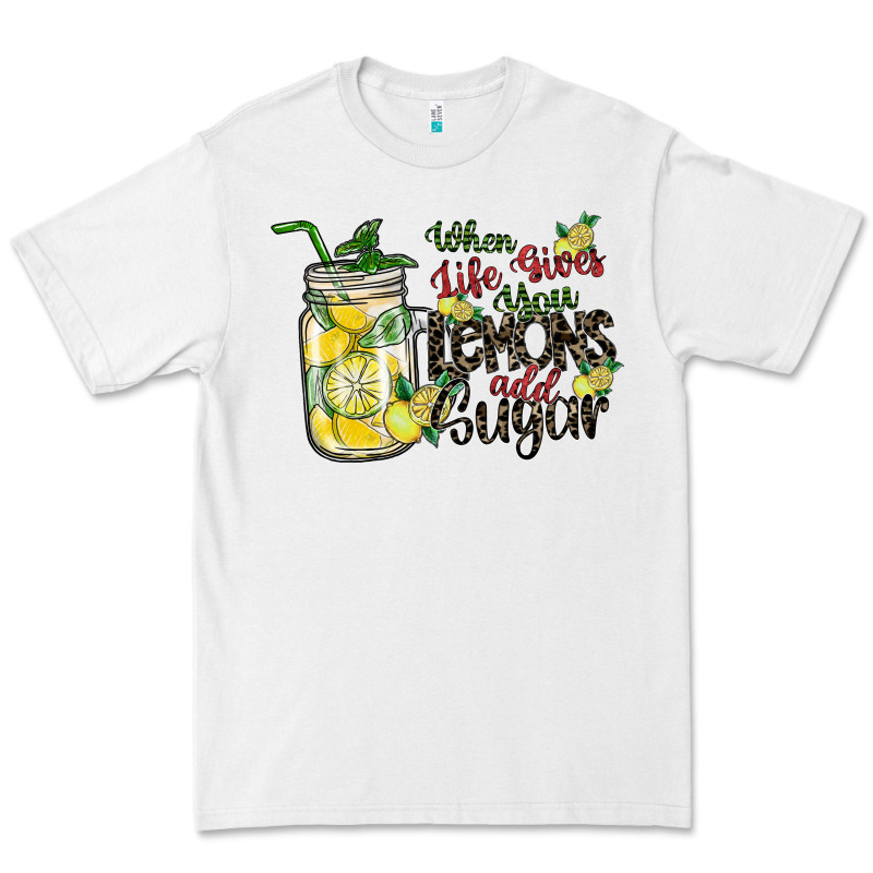 When Life Gives You Lemons Add Sugar Premium Tee by SublimationCraftShop | Teevron