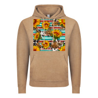 Vintage Coffee serape leopard seamless pattern Vintage Hoodie - BundleAndBundleShop