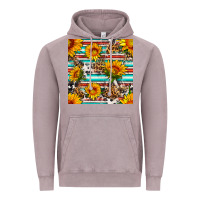 Vintage Zinc serape leopard seamless pattern Vintage Hoodie - BundleAndBundleShop