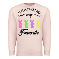 Pale Pink Teaching My Favorite Bunny Premium Sweatshirt - Bettercallsaul