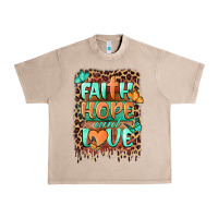 French Oak faith hope and love Urban Heavy Tee - BarkalooDesign
