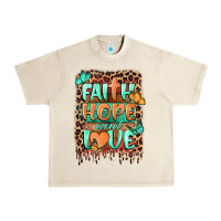 Sandshell faith hope and love Urban Heavy Tee - BarkalooDesign