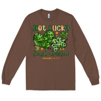 Chestnut not lucky simply blessed Long Sleeve Tee - MaliasSmallBusiness
