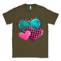 Army Green valentine's day hearts Classic Tee - AdoDesignShop