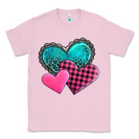 Bubblegum Pink valentine's day hearts Classic Tee - AdoDesignShop