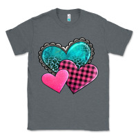 Charcoal Heather valentine's day hearts Classic Tee - AdoDesignShop