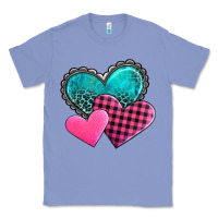 Colony Blue valentine's day hearts Classic Tee - AdoDesignShop