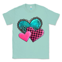 Seafoam valentine's day hearts Classic Tee - AdoDesignShop