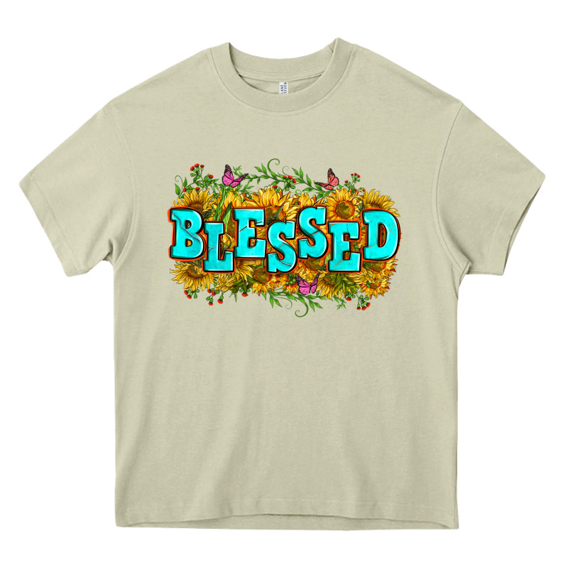 Western Blessed Heavy Core Tee by Zillion Design Studio | Teevron
