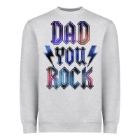 Heather Grey Dad You Rock Heavyweight Sweatshirt - LillyAllenDesigns