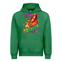 Emerald pinch peel eat repeat mardi gras olivia Urban Hoodie - OliviaCreatesArt