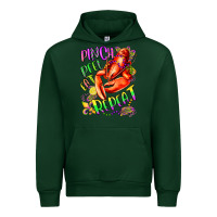 Forest Green pinch peel eat repeat mardi gras olivia Urban Hoodie - OliviaCreatesArt
