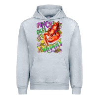 Heather Grey pinch peel eat repeat mardi gras olivia Urban Hoodie - OliviaCreatesArt