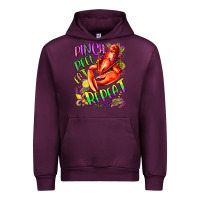 Mauve Wine pinch peel eat repeat mardi gras olivia Urban Hoodie - OliviaCreatesArt