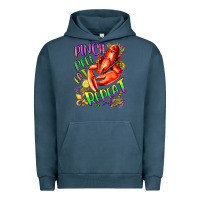 Pigment Midnight Navy pinch peel eat repeat mardi gras olivia Urban Hoodie - OliviaCreatesArt