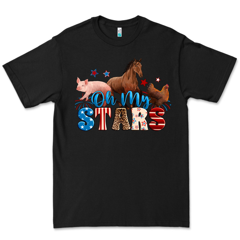 Horse Pig Chicken With Oh My Stars Premium Tee by Neo Western | Teevron