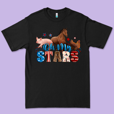 Horse Pig Chicken With Oh My Stars Premium Tee Designed By Neo Western