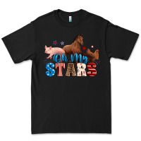 Black Horse pig chicken with oh my stars Premium Tee - Neo Western