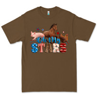 Cacao Horse pig chicken with oh my stars Premium Tee - Neo Western